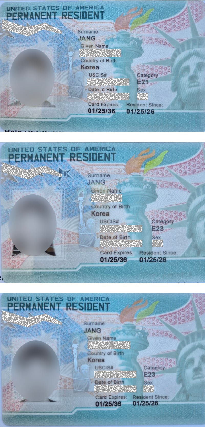 미국투자이민 승인서